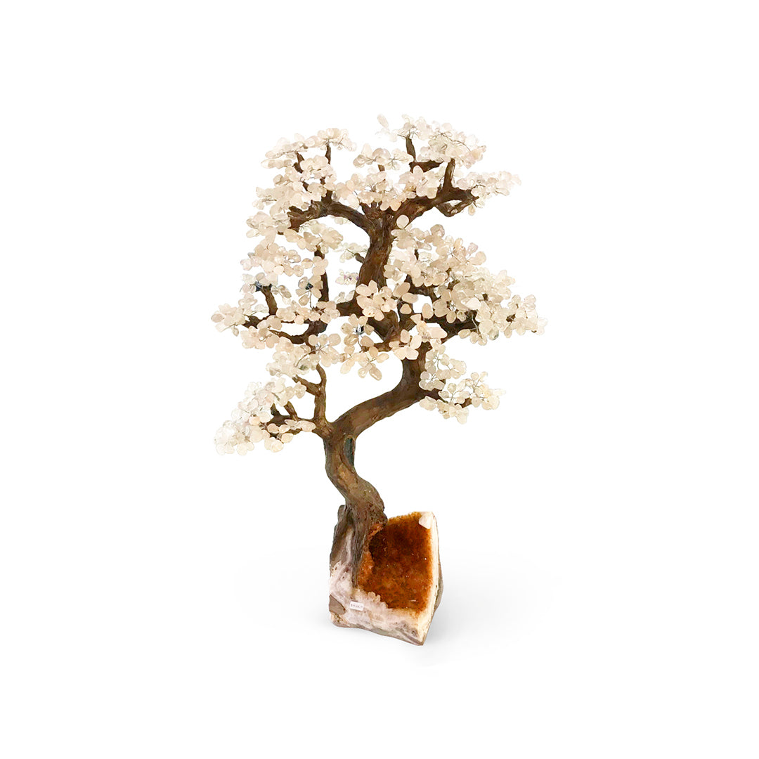 Árbol Bonsai Cuarzo Blanco Gde.